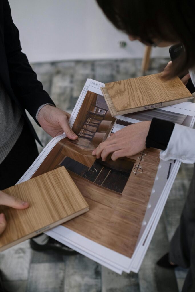 Friendly flooring experts in our showroom